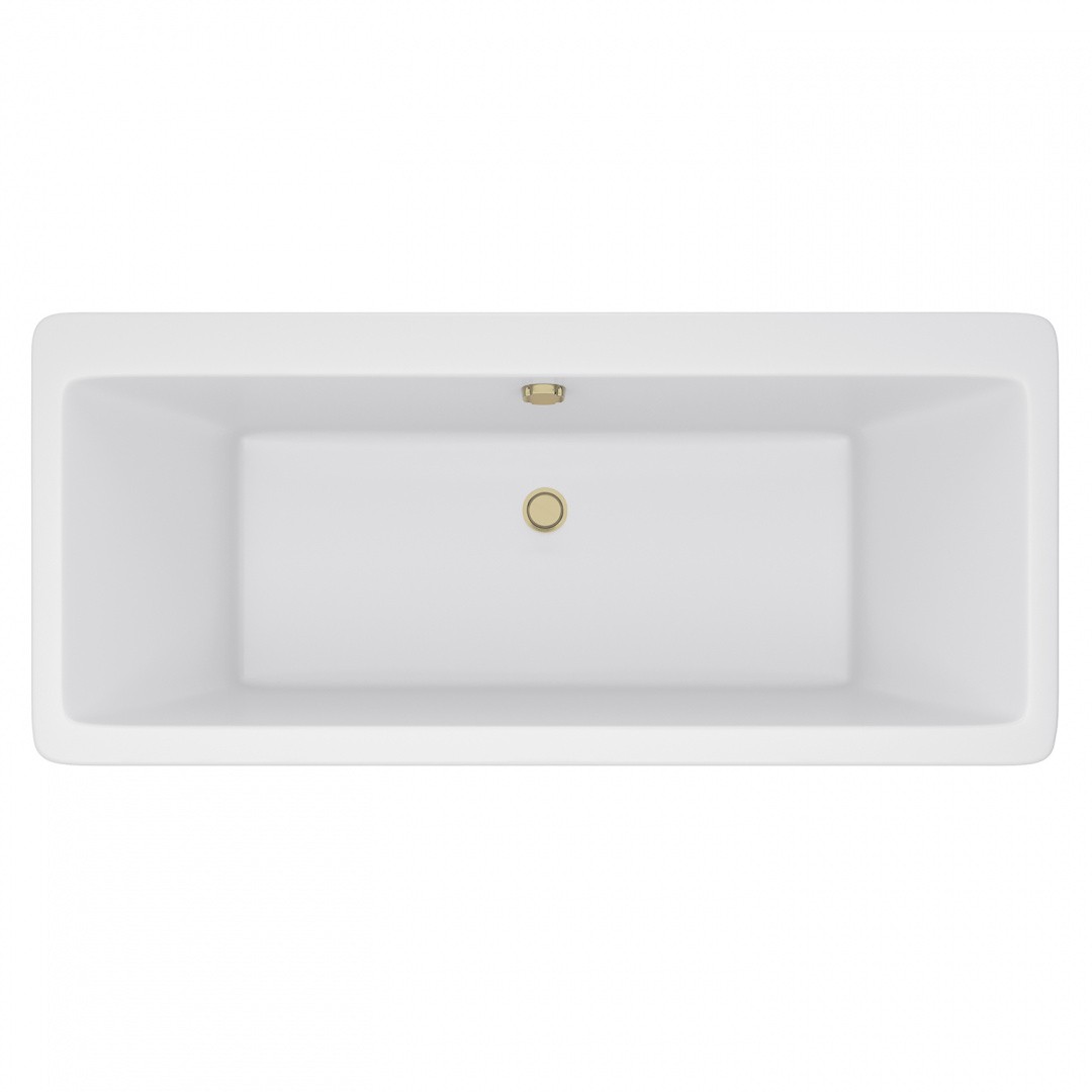 Приобрести aqua de marco отдельностоящая ванна crete 178x79см, белая\бронза 1180wbkri