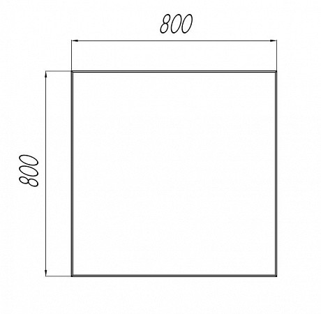 Приобрести брук зеркало 80х80 см