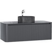 Jorno Тумба подвесная Lumino 120 см со столешницей, антрацит