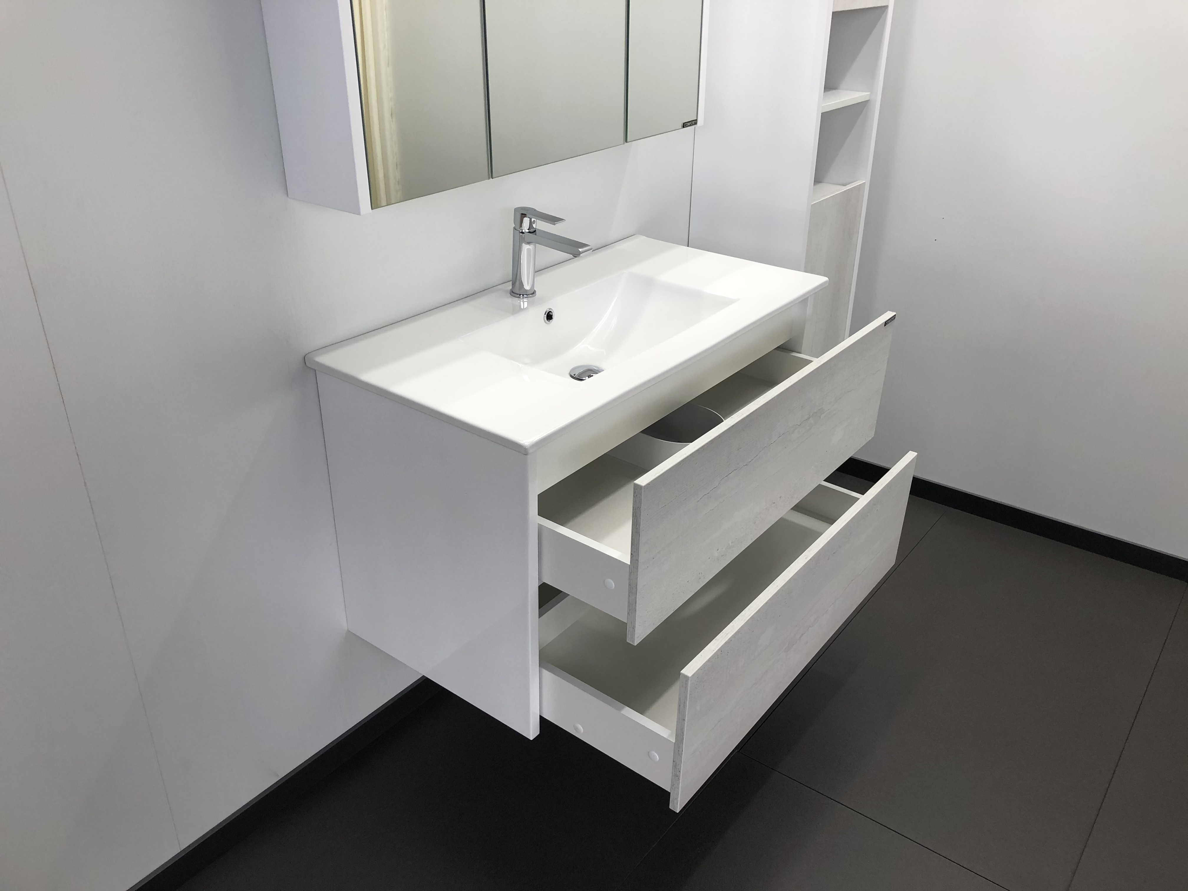 Приобрести сomforty тумба с раковиной "женева-90", дуб белый