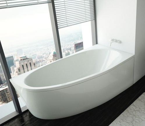 Приобрести акриловая ванна асимметричная aquatek дива r 170х90 см правая