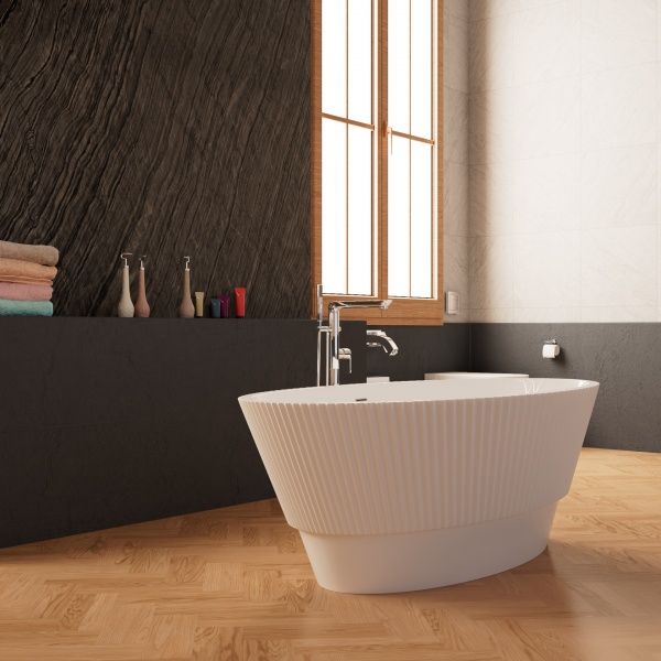 Приобрести frank акриловая ванна f6115 white,170х75 см, отдельностоящая