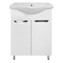 Loranto Тумба напольная с раковиной Стиль- 60 60х85 см, белая (CS00070300)