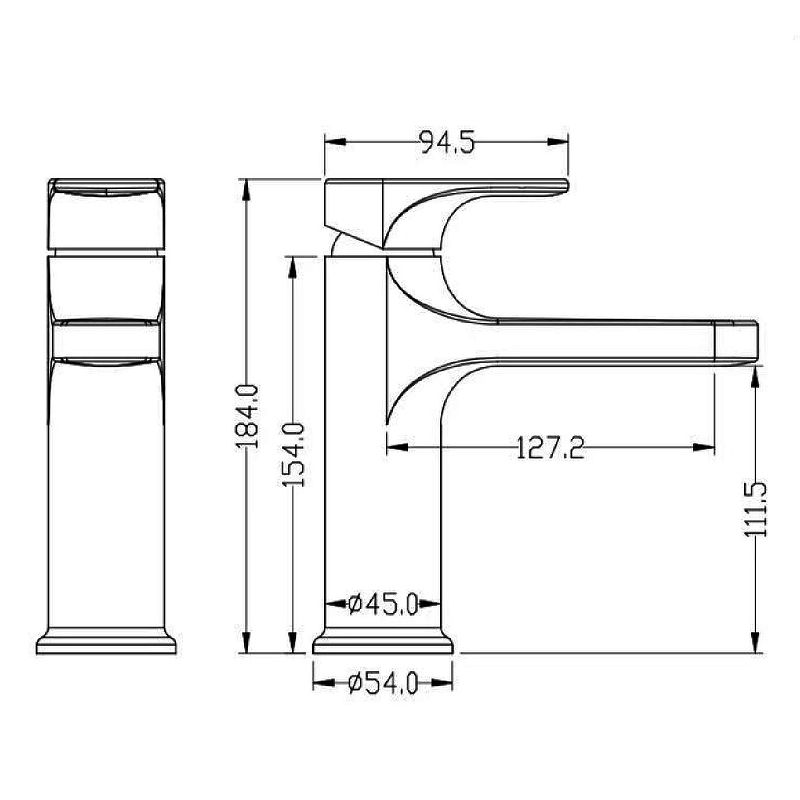 Приобрести boheme смеситель для раковины spectre, черный матовый 451-b