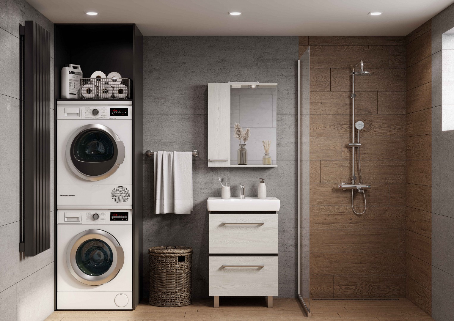 Приобрести тумба под раковину, напольная акватон ронда 60 см, дуб светлый 1a205001rsc20