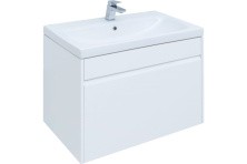Aquanet Тумба с раковиной Палермо 80 см, белая