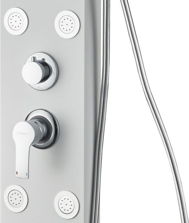 Приобрести aquanet душевая панель galaxy white 150 см с гидромассажем и изливом