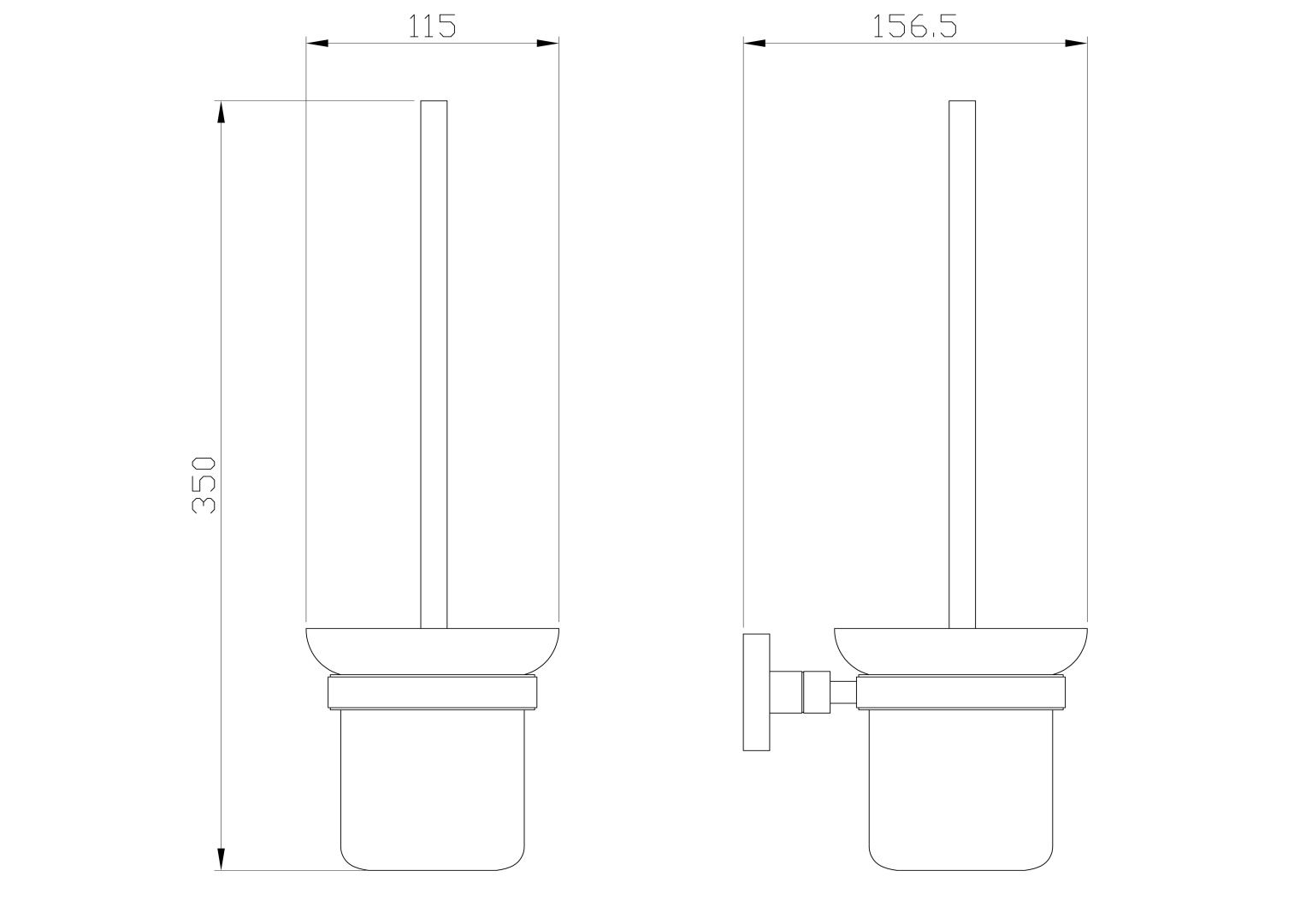 Приобрести туалетный ершик в комплекте wonzon & woghand polo, брашированный никель (ww-8919-bn)