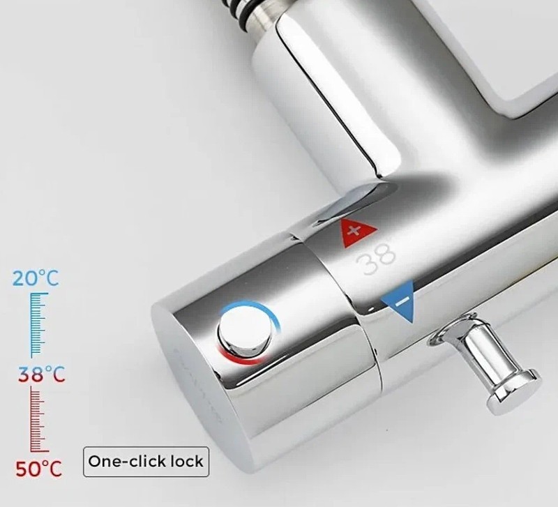 Приобрести gappo смеситель с гигиеническим душем g7290 с термостатом, хром 30097