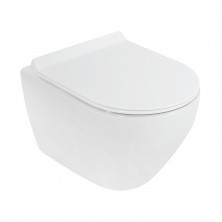 CEZARES Подвесной унитаз STYLUS, безободковый с сиденьем soft close, дюропласт