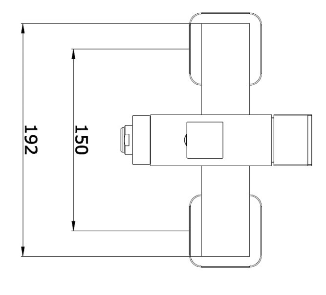 Приобрести смеситель для ванны vieir trucco с ручным душем, сатин v363531