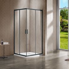 Vincea Душевое ограждение Garda 120х120 см, прозрачное, оружейная сталь VSS-1G1212CLGM