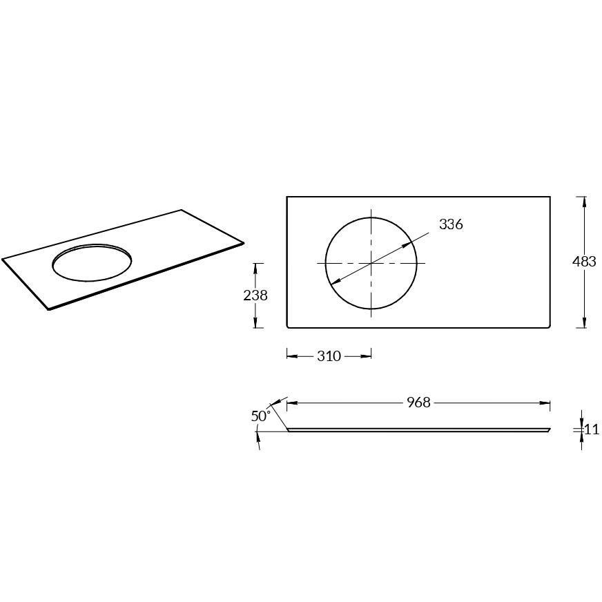 Приобрести столешница kerama marazzi cono onice бежевый без отверстия под смеситель