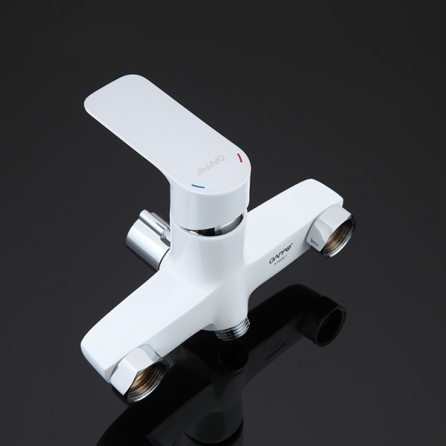 Приобрести gappo смеситель для ванны и душа g2248, белый\хром 85249