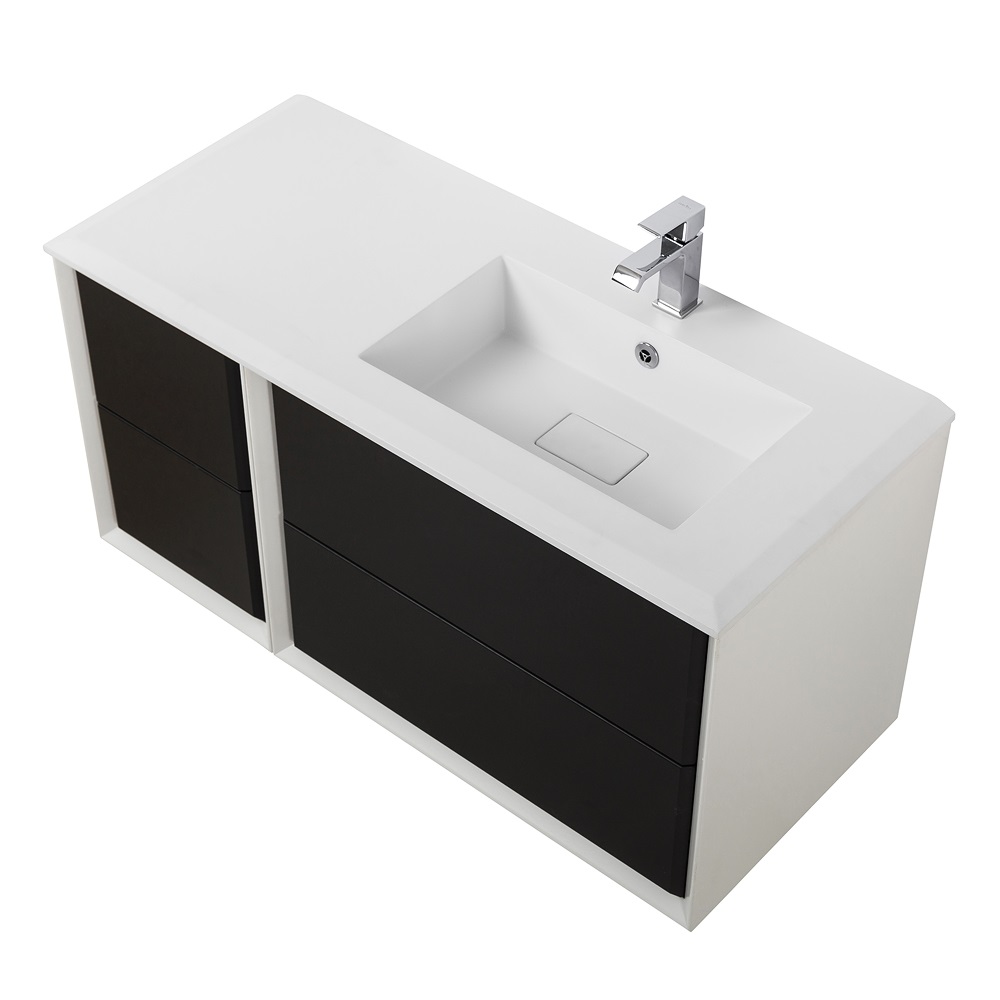 Приобрести cezares тумба подвесная с раковиной bellagio 106 см grafite, правосторонняя, графит 54715