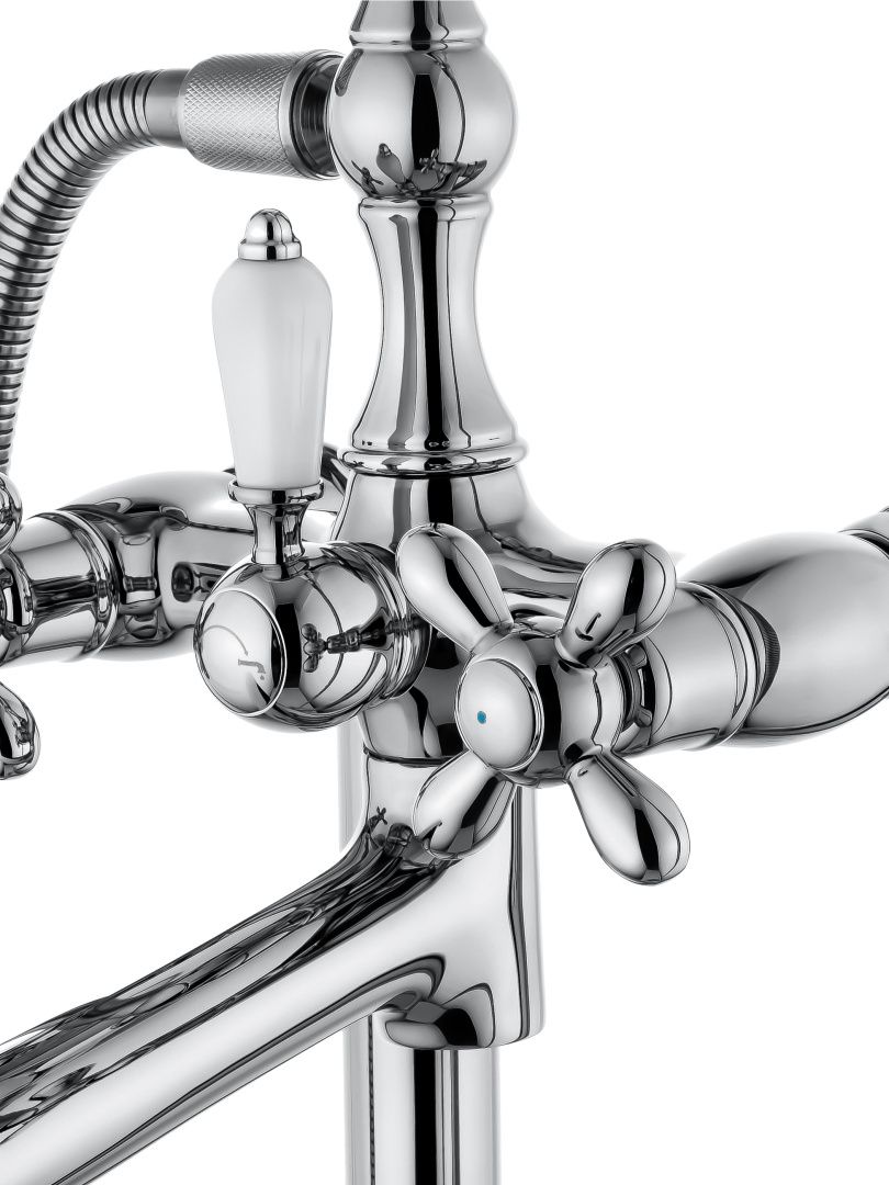 Приобрести смесители напольные для ванн и раковин wonzon & woghand retro, хром (ww-88649020-cr)