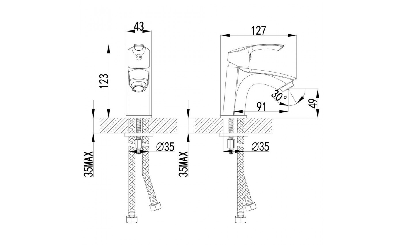 Приобрести lemark смеситель для раковины plus strike, хром lm1106c