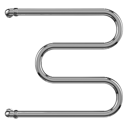 Приобрести terminus полотенцесушитель м - образный 60х50 см, боковое подключение, водяной, хром
