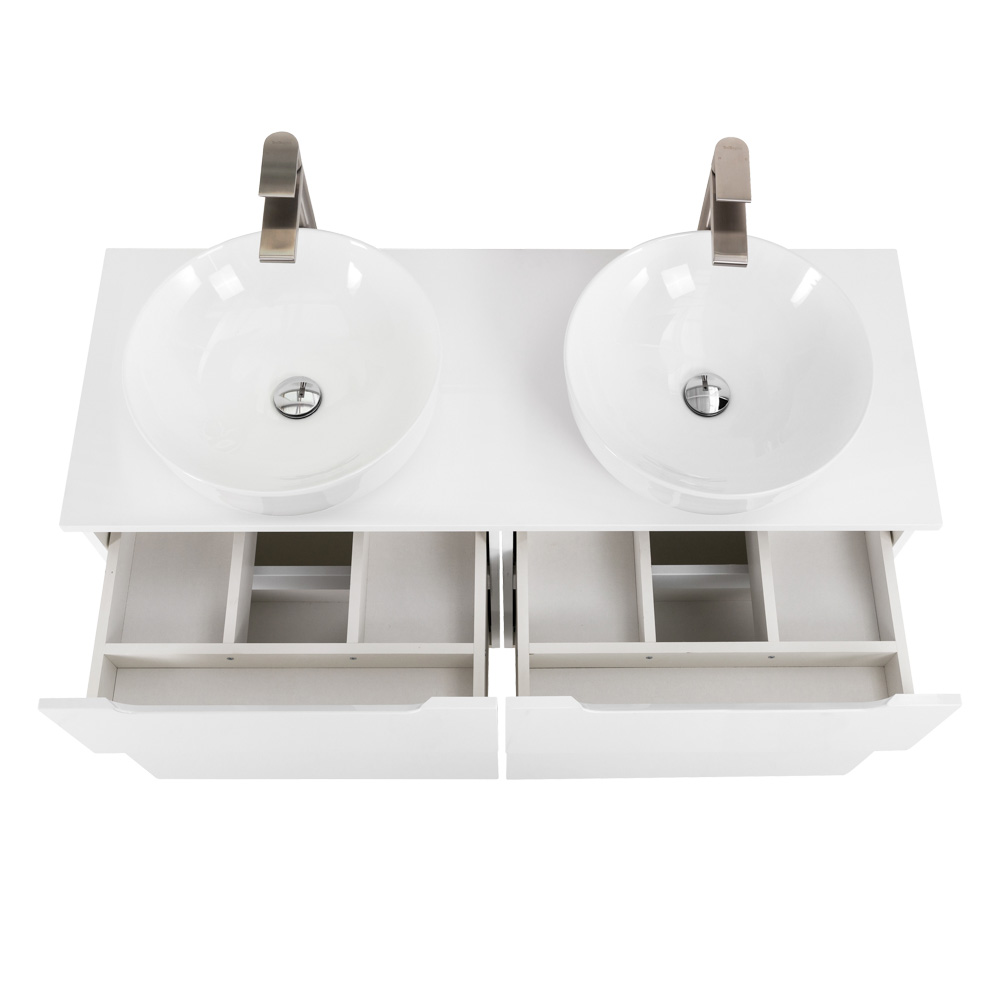 Приобрести belbagno тумба со столешницей etna-h60 140 см, подвесная bianco lucido