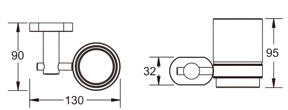 Приобрести стакан для зубных щеток vieir v5105c чёрный