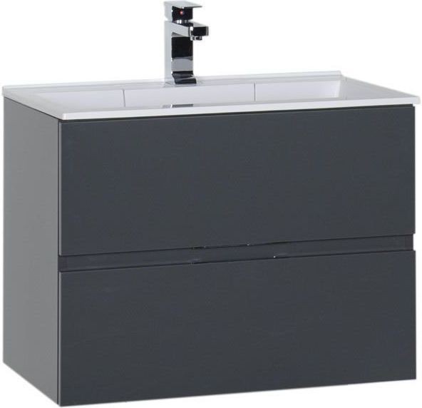 Приобрести aquanet тумба с раковиной алвита 70 см, серый антрацит