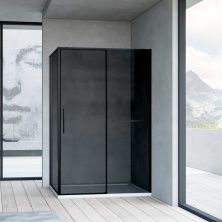 Vincea Душевое ограждение Slim Soft 90х120 см, тонированное, черное VSR-1SS9012CGB