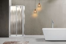 Vincea Душевое ограждение Garda 90х80 см, текстурное, хром VSR-1G9080CH