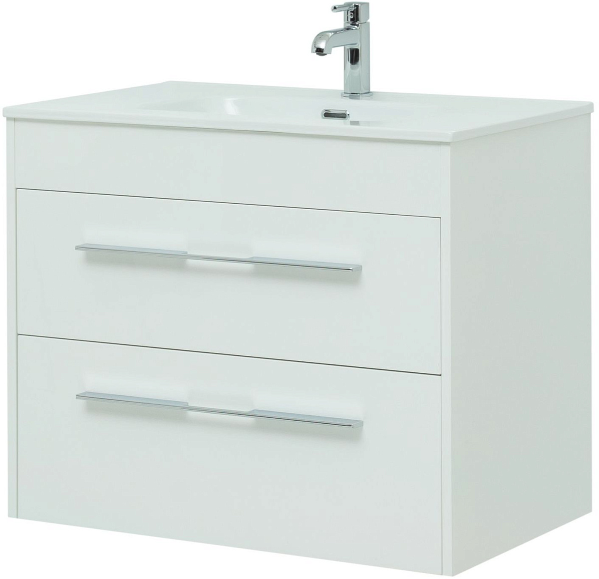 Приобрести aquanet тумба с раковиной августа 85 см, белая