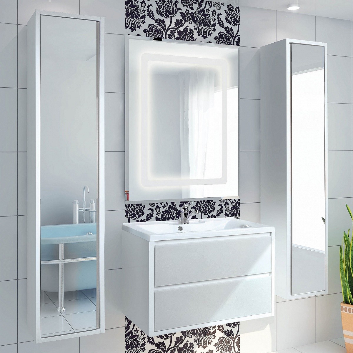 Приобрести тумба акватон римини 80 с раковиной премьер м 800