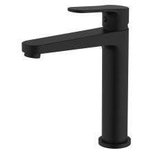 Смеситель для раковины Azario Elvis 232 мм, высокий, черный AZ-WWK168X55PA