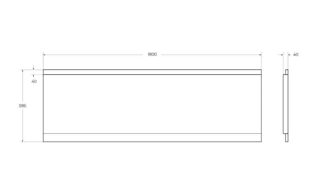 Приобрести cezares фронтальная панель для акриловой ванны 180 см с комплектом крепежа для установки на каркасе em-180-f-scr-w37