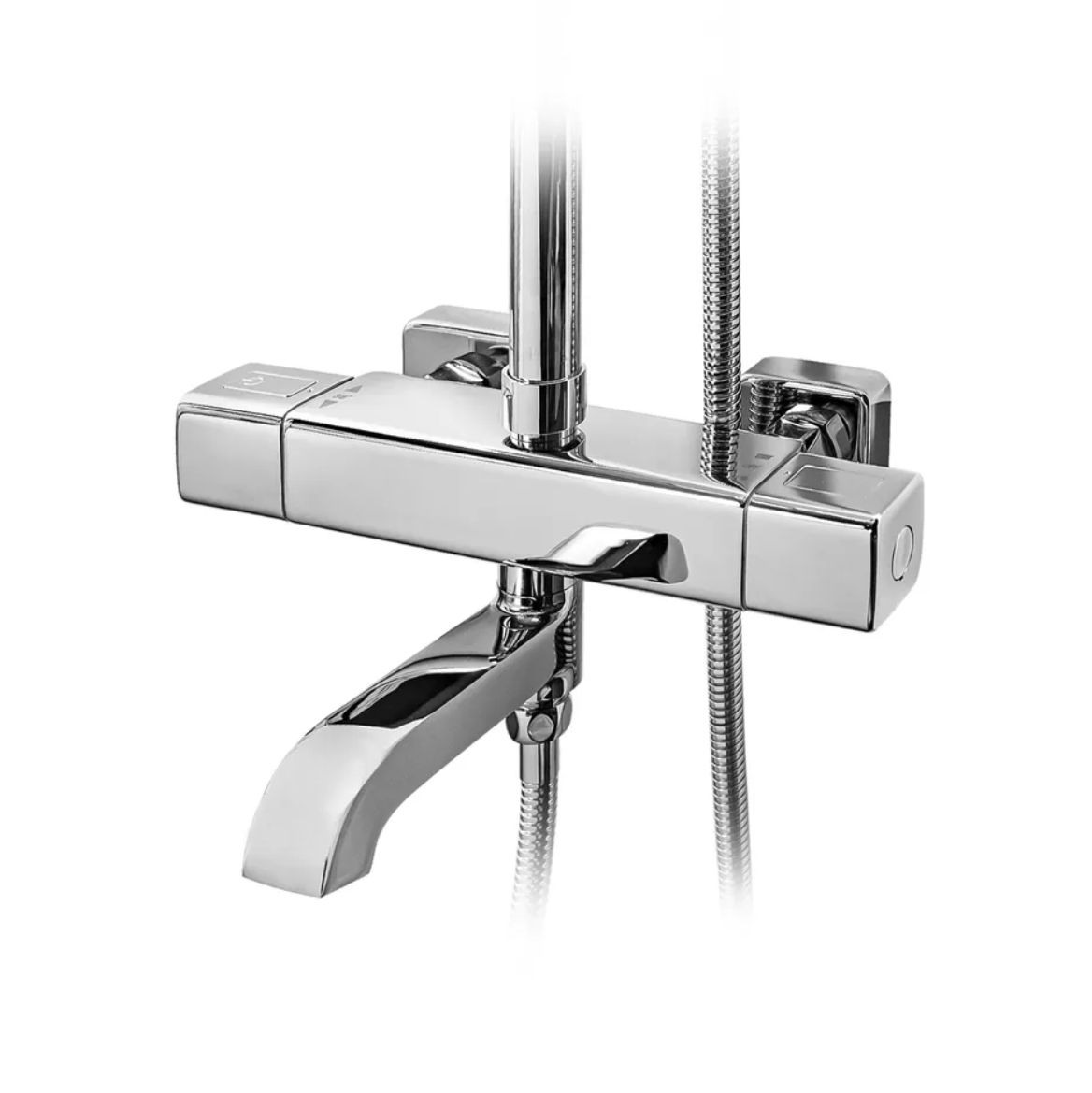 Приобрести grocenberg душевая система с термостатом, хром gb7005cr