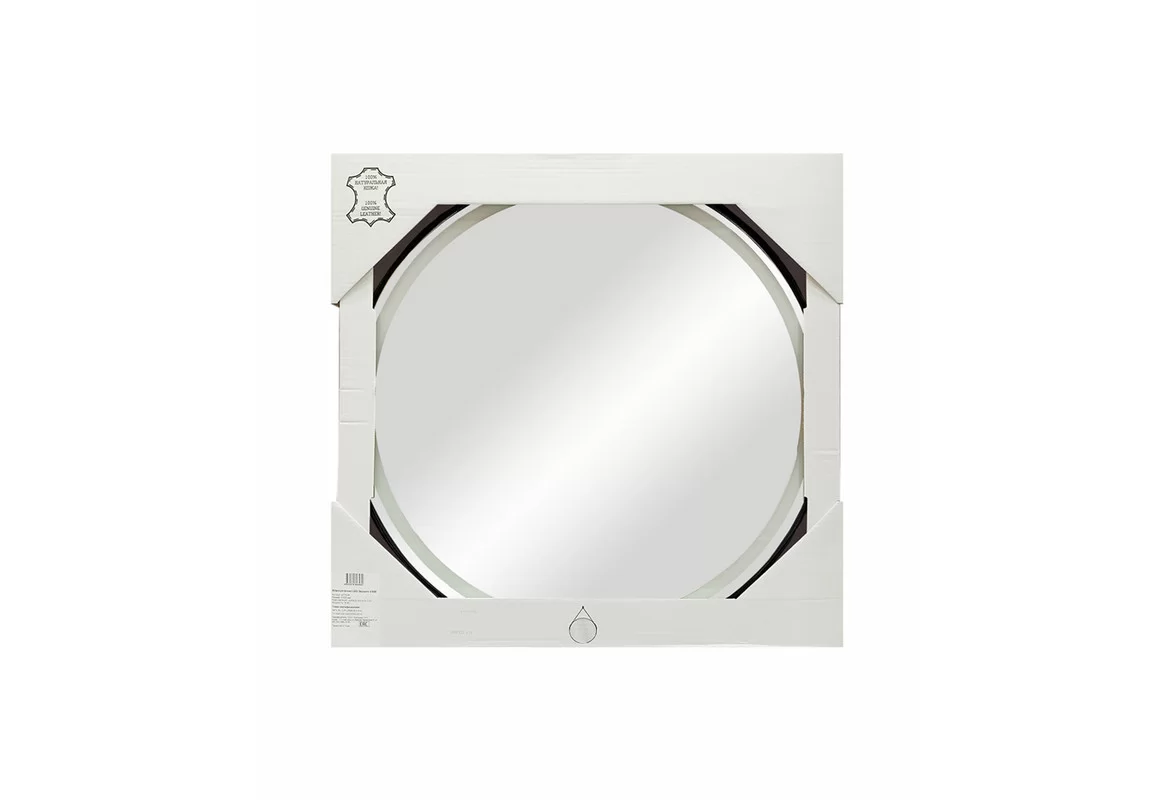 Приобрести continent зеркало с подсветкой millenium brown 80х80 см, черное