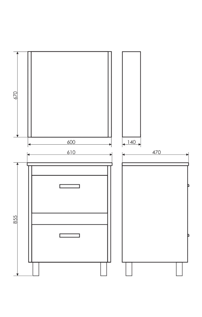 Приобрести сomforty зеркало-шкаф "тулуза-60" сосна лоредо