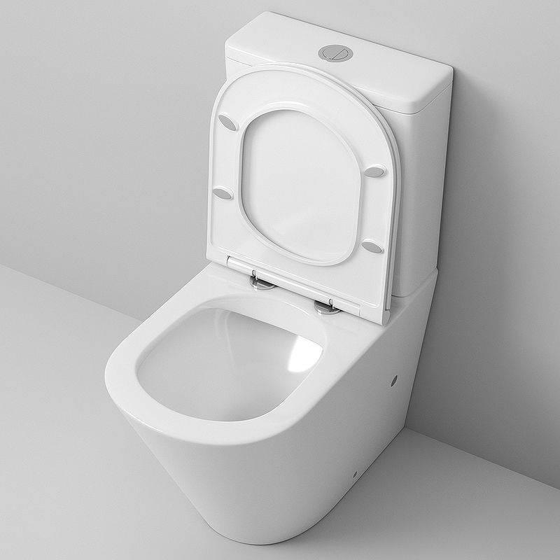 Приобрести grossman унитаз компакт, безободковый с сиденьем дюропласт, белый gr-4450s