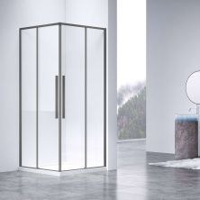 Vincea Душевое ограждение Slim-N 90х90 см, прозрачное, оружейная сталь VSS-4SN900CLGM