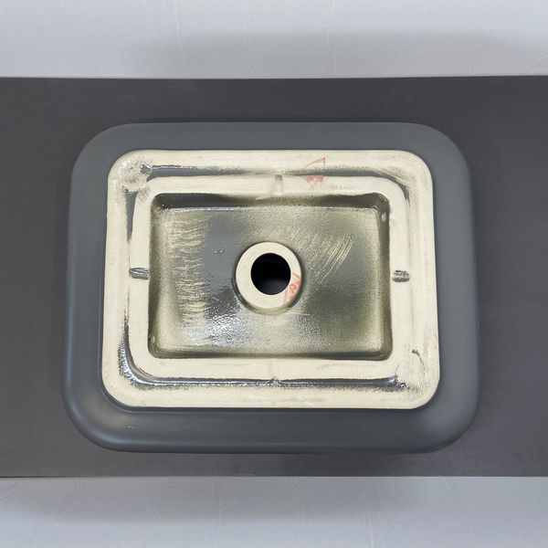 Приобрести comforty раковина накладная t-y9378mdh 50х41 см, графит матовая