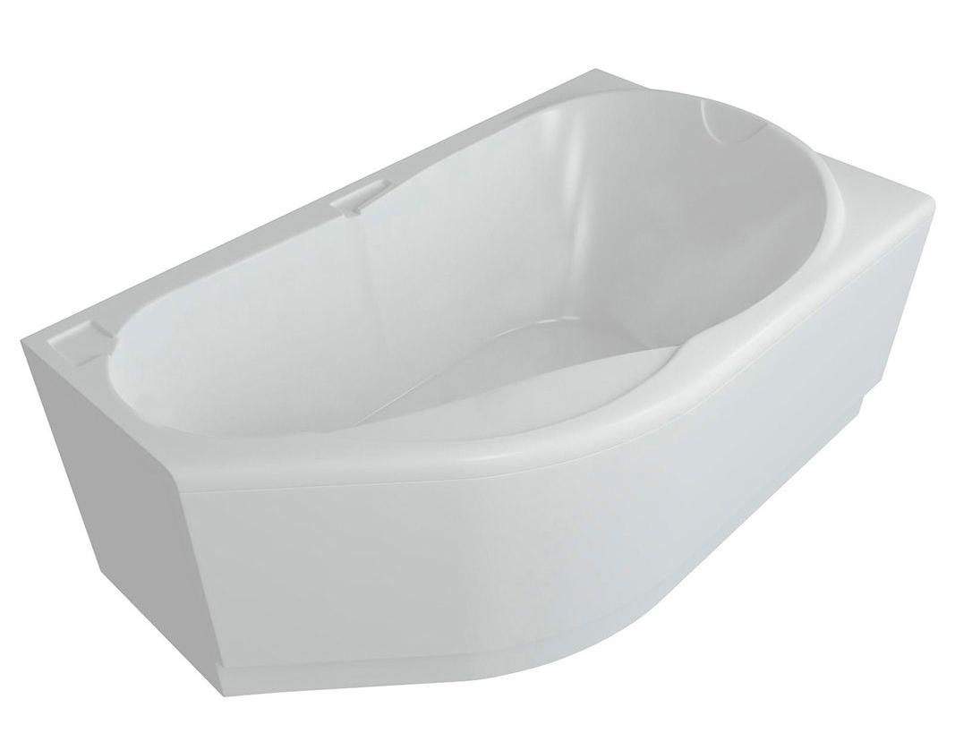 Приобрести акриловая ванна асимметричная aquatek таурус r 170х100 см
