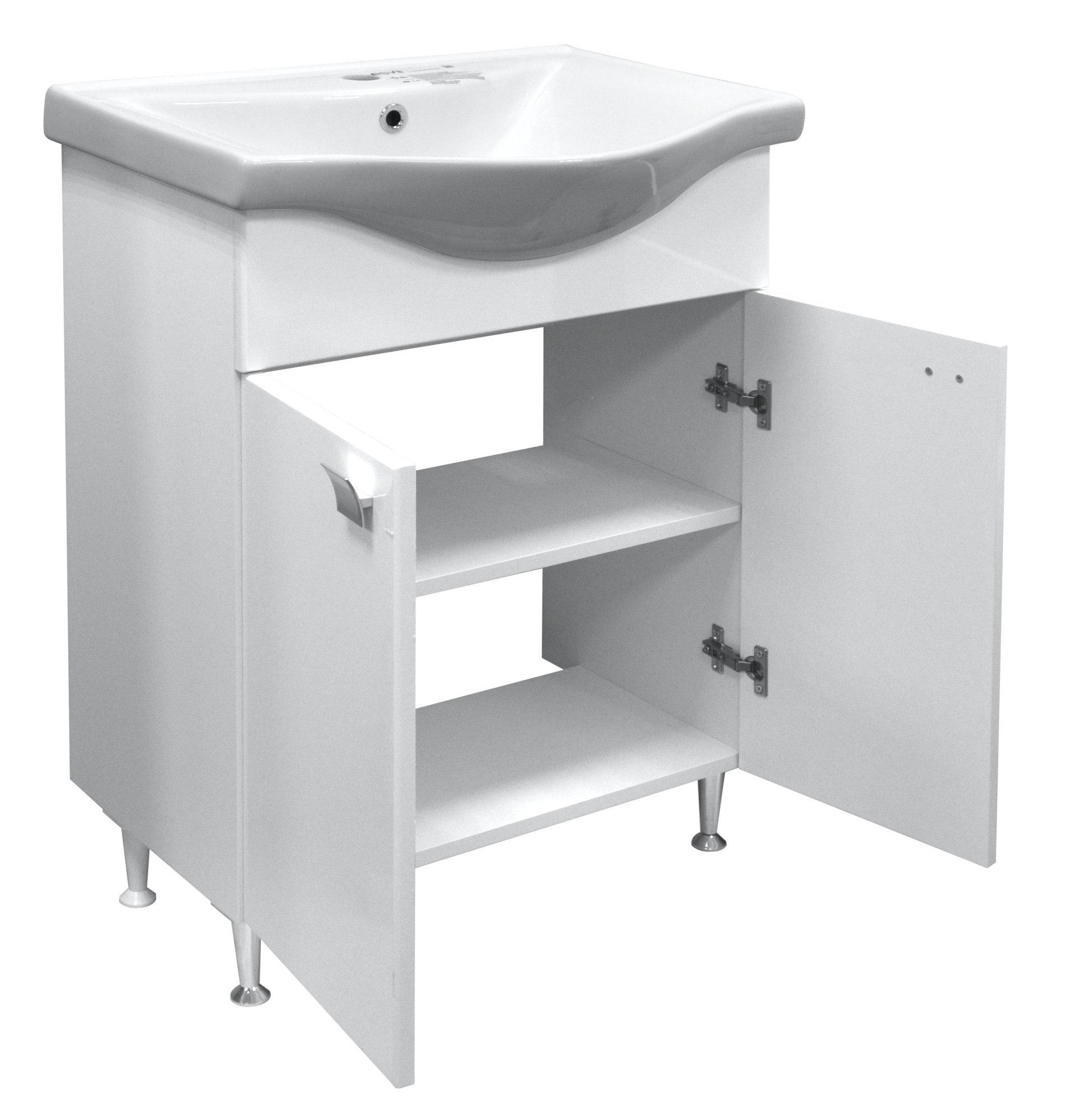 Приобрести loranto тумба напольная с раковиной софия 60 60х82 см, белая (cs00079242)