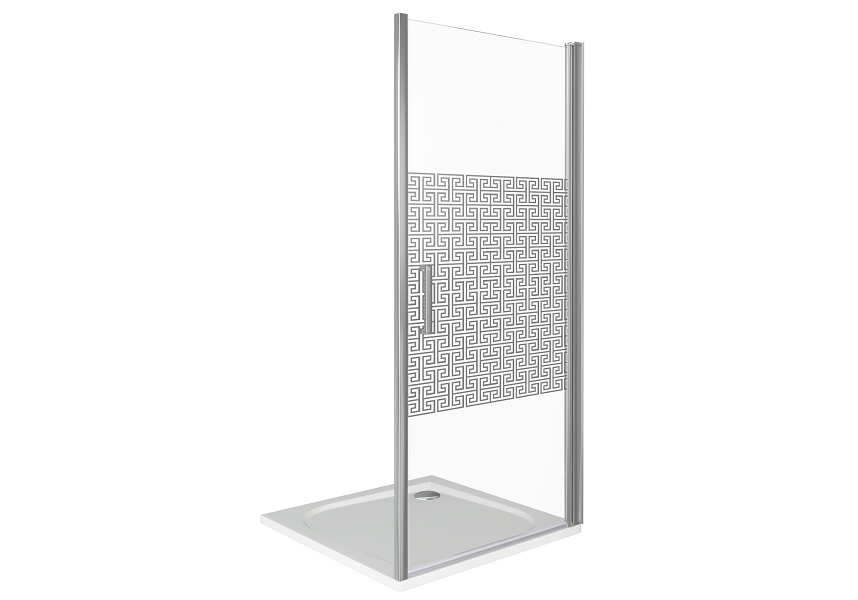 Приобрести bas дверь душевая fantasy dr-90-f-ch 90 см хром/узор