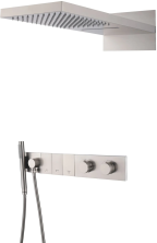 Boheme Душевая система Zodiac с термостатом, встраиваемая, никель 133-NB