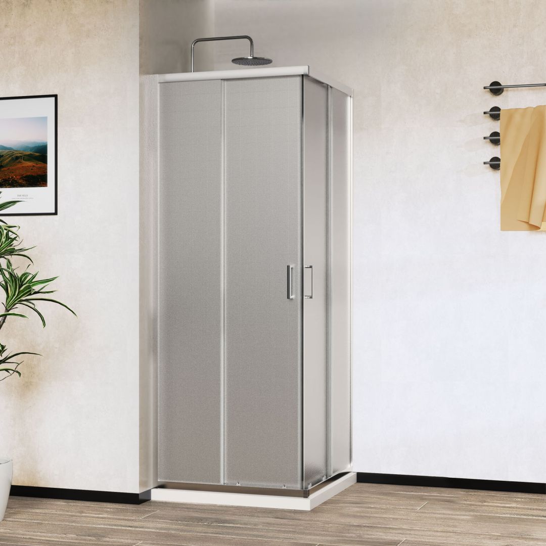 Приобрести vincea душевое ограждение city 90х90 см, текстурное, хром vss-5ct900mt