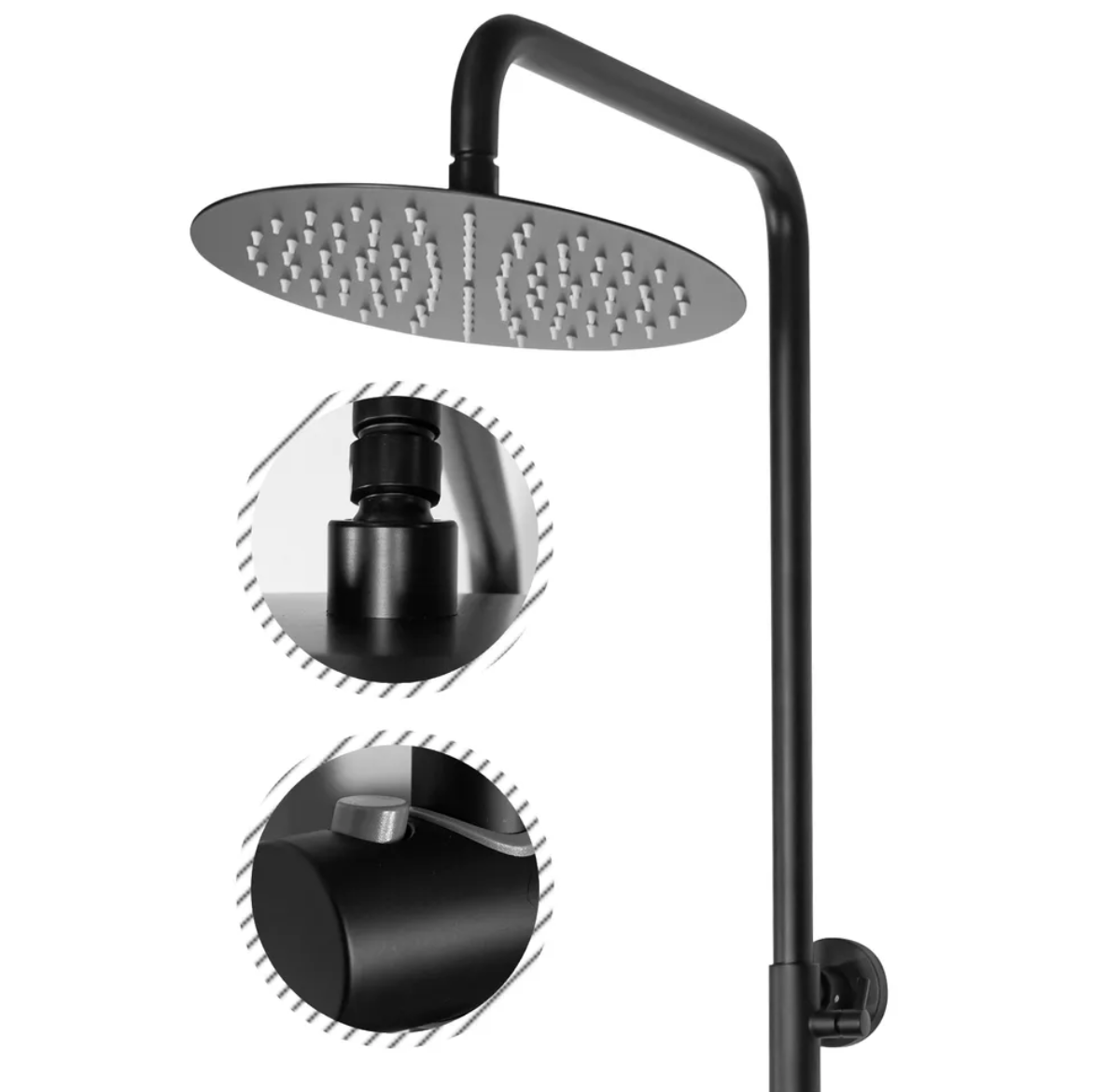 Приобрести grocenberg душевая система, черный матовый gb7011bl