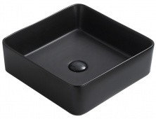 Azario Раковина накладная 41,5х41,5 см, черная AZ-7050DMB