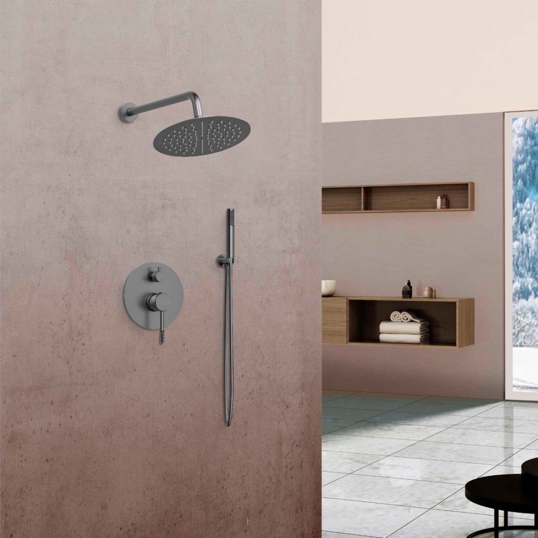 Приобрести vincea встраиваемая душевая система desire, оружейная сталь vsfw-1d1gm