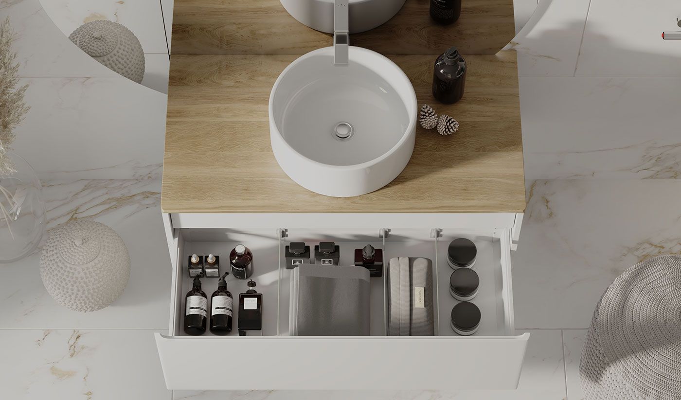 Приобрести jorno тумба подвесная solis 100 см со столешницей, белая