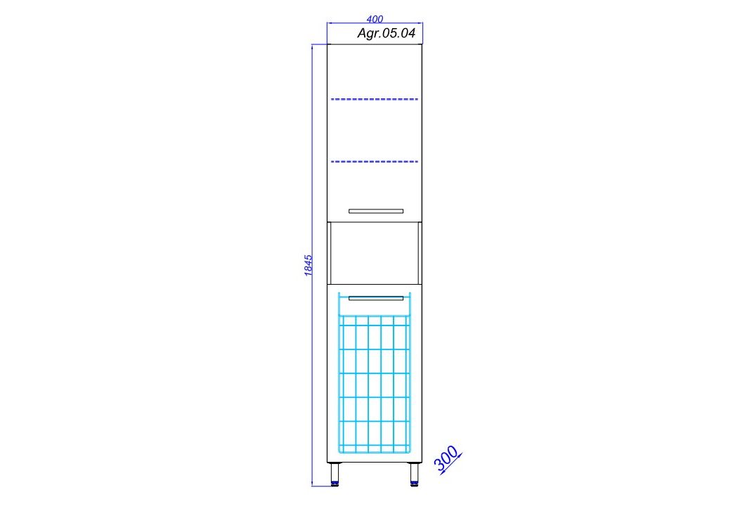 Приобрести пенал напольный aqwella аллегро 40 см agr.05.04 l