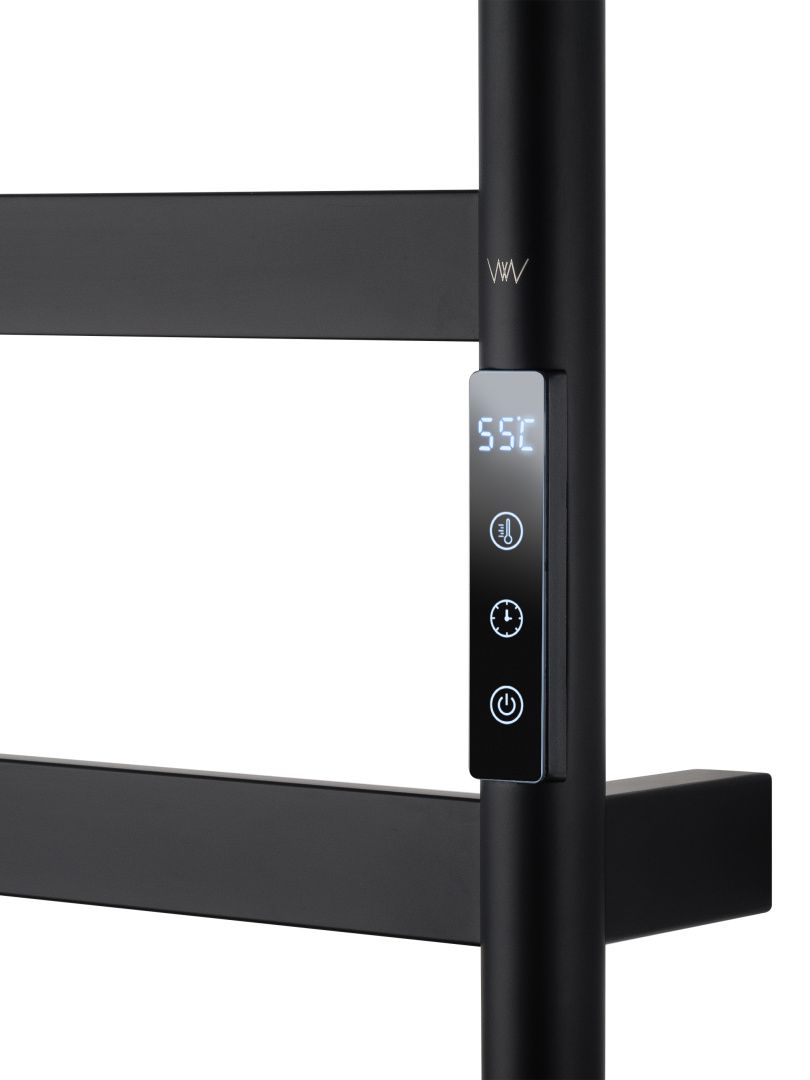 Приобрести полотенцесушитель электрический wonzon & woghand düsseldorf, черный матовый (ww-a204-mb)