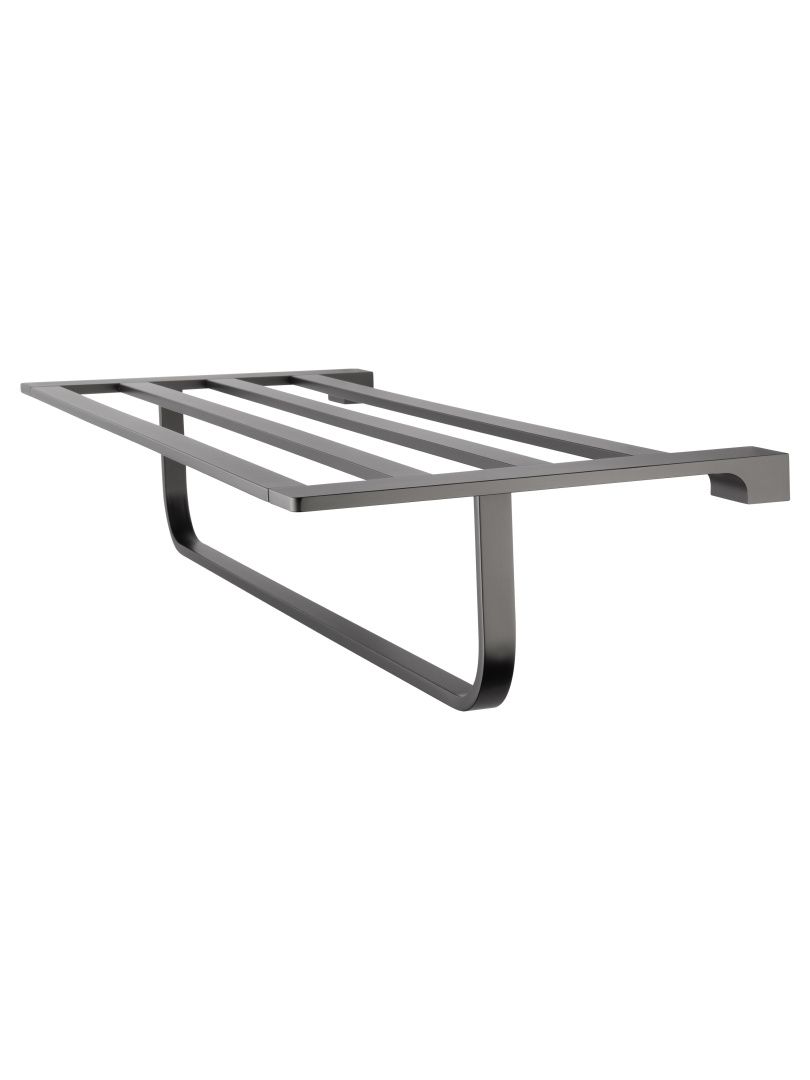 Приобрести полотенцедержатель с полкой wonzon & woghand eclipse, темный графит (ww-9181-gm)