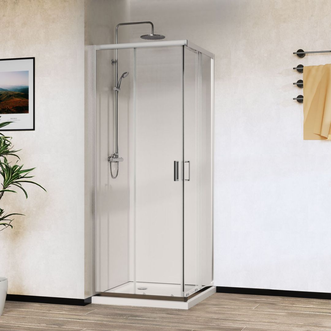 Приобрести vincea душевое ограждение city 90х90 см, прозрачное, хром vss-5ct900cl